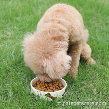 Tigela de comida de cão de cães de cerâmica personalizada para cães